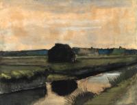 Gogh, Vincent van - Landscape at Nightfall